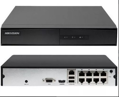 NVR HIKVISION 8CH IP. 2MP, RESOLUCION MAXIMA 4MP 1HDD HASTA 6TB , IB 60MBPS OB 60MBPS